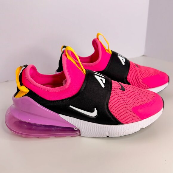 Youth Nike Air Max 270‎ Extreme Hyper Pink/White-Black (CI1109 601) Size 6.5 Y - Picture 6 of 9